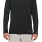 Camisa de golfe masculina com proteção solar e mídia mista PGA Tour, preta, tamanho pequeno