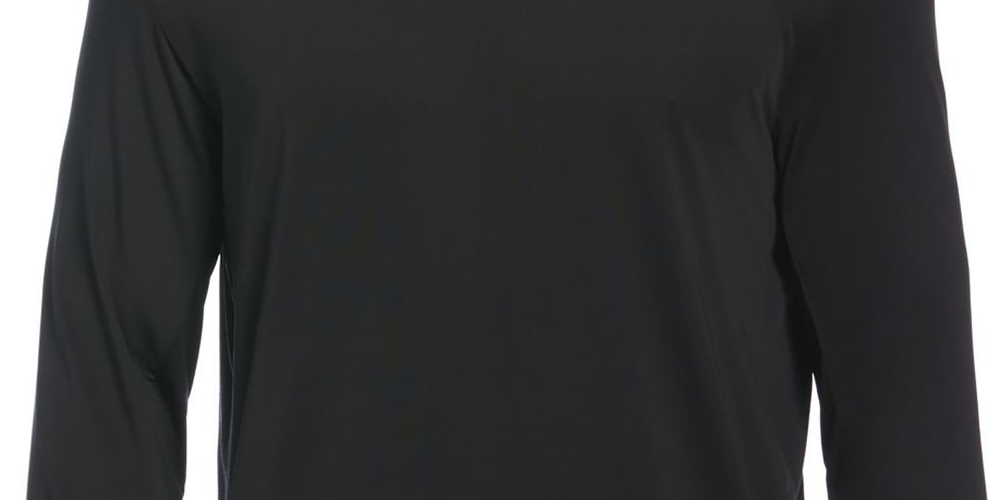 Camisa de golfe masculina com proteção solar e mídia mista PGA Tour, preta, tamanho extragrande