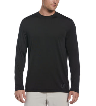 Camisa de golfe masculina com proteção solar e mídia mista PGA Tour, preta, tamanho XX-G