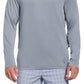 Camisa de golfe masculina com proteção solar e mídia mista PGA Tour, cinza, tamanho grande