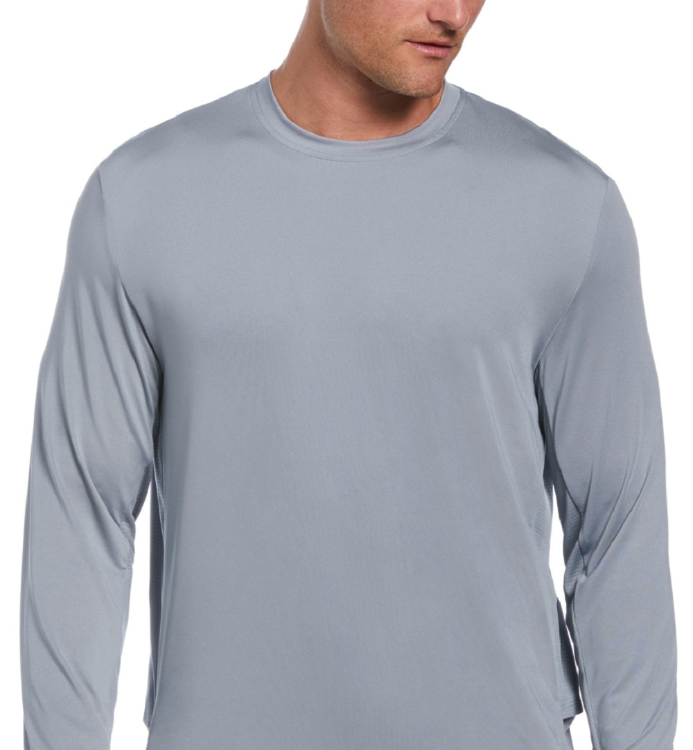 Camisa de golfe masculina com proteção solar e mídia mista PGA Tour, cinza, tamanho extragrande