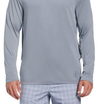 Camisa de golfe masculina com proteção solar e mídia mista PGA Tour, cinza, tamanho XX-G
