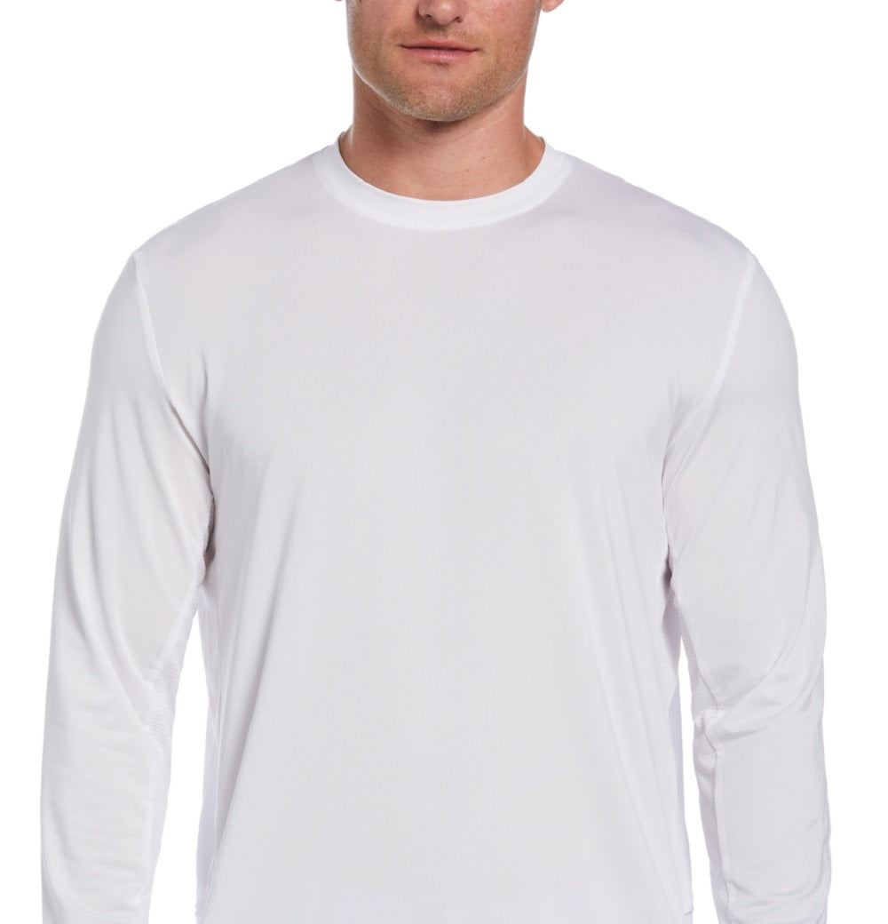 Camisa de golfe masculina com proteção solar e mídia mista PGA Tour, branca, tamanho grande