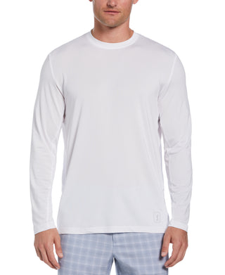 Camisa de golfe masculina com proteção solar e mídia mista PGA Tour, branca, tamanho extragrande