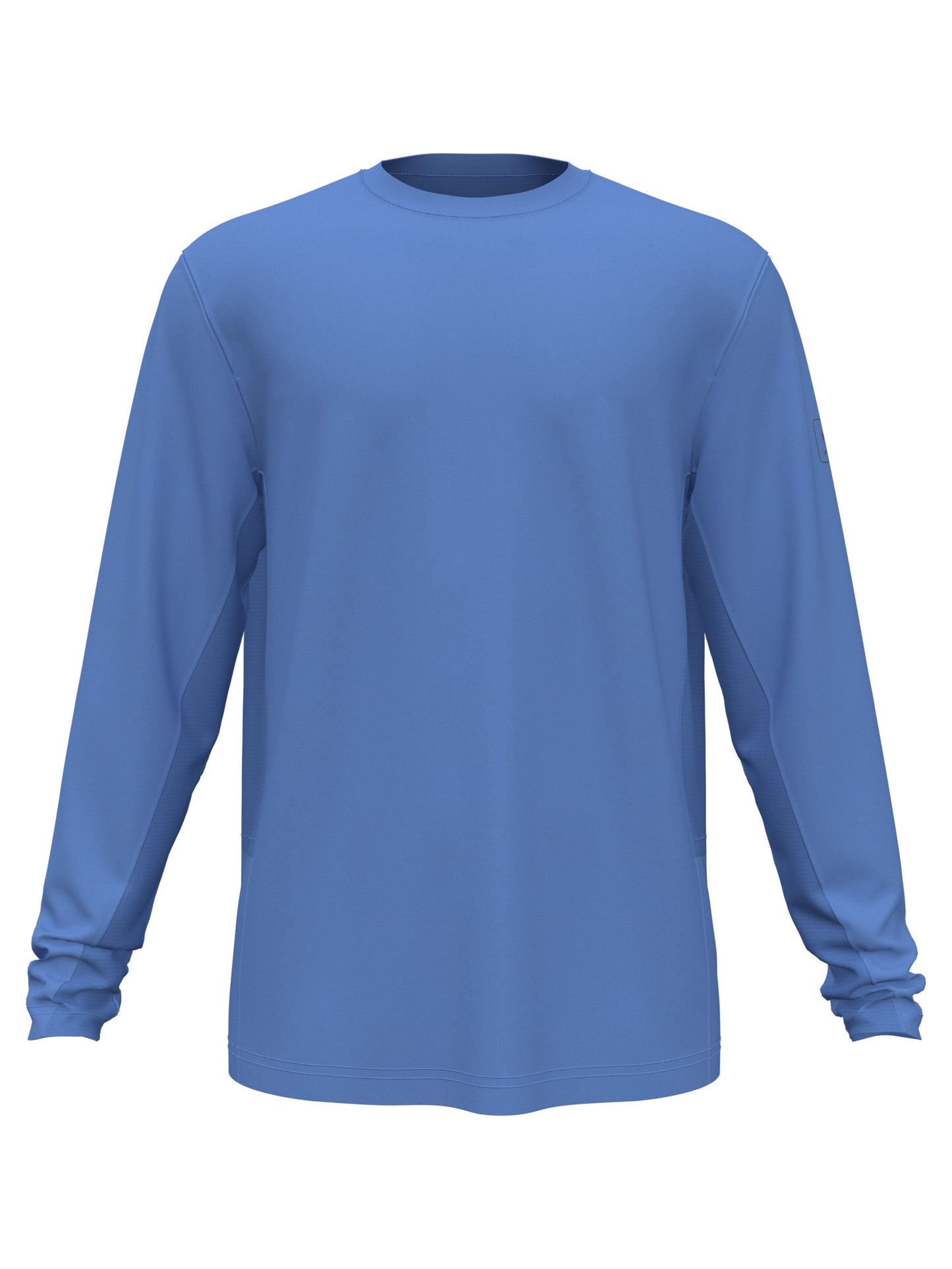 Camisa de golfe masculina com proteção solar e mídia mista PGA Tour, azul, tamanho médio