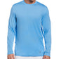 Camisa de golfe masculina com proteção solar e mídia mista PGA Tour, azul, tamanho XX-G