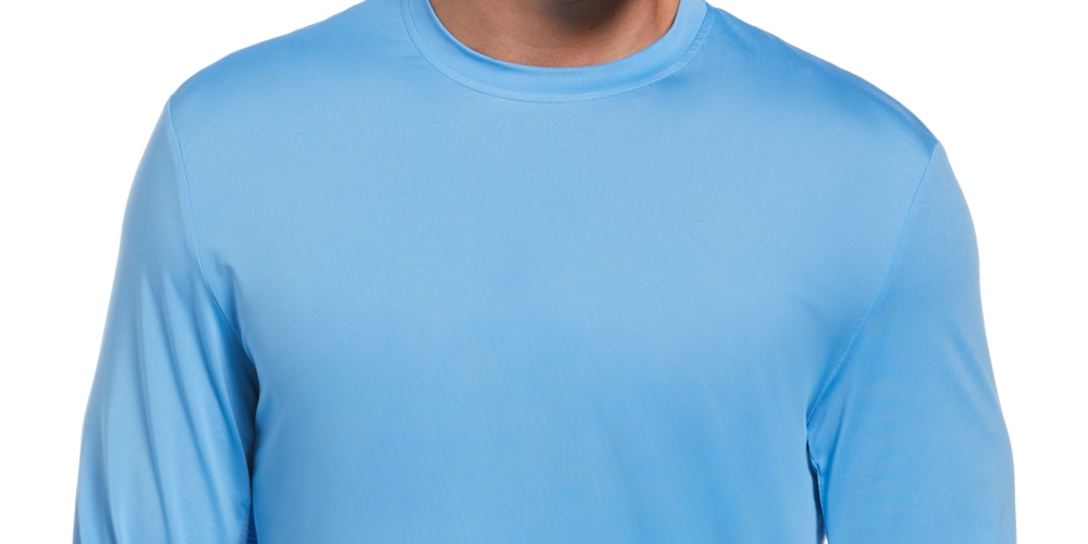 Camisa de golfe masculina com proteção solar e mídia mista PGA Tour, azul, tamanho XX-G