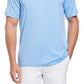Camiseta elástica masculina PGA Tour Performance, azul, tamanho extragrande
