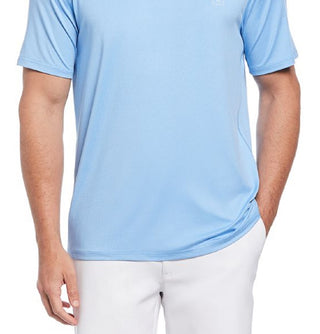 Camiseta elástica masculina PGA Tour Performance, azul, tamanho extragrande