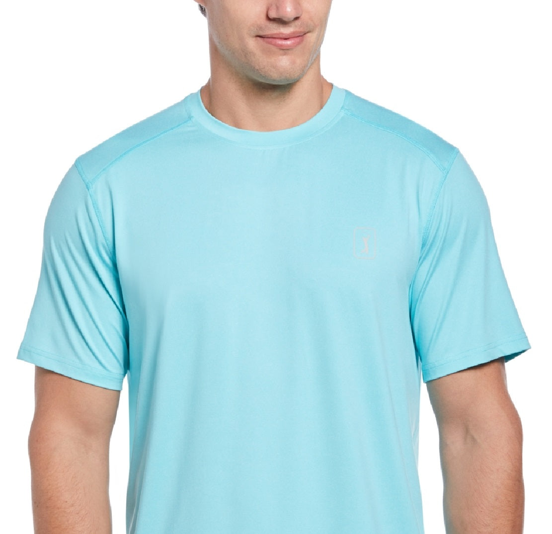Camiseta elástica masculina PGA Tour Performance, azul, tamanho XX-G