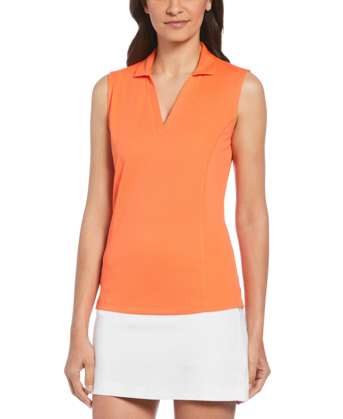 Camiseta Airflow Feminina PGA Tour Laranja Tamanho P
