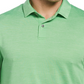 Camisa polo de golfe com textura de tinta espacial masculina PGA Tour, verde, tamanho grande