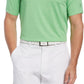 Camisa polo de golfe com textura de tinta espacial masculina PGA Tour, verde, tamanho extragrande