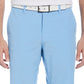 Shorts de golfe texturizados horizontais com frente plana masculino PGA Tour, azul, tamanho 40