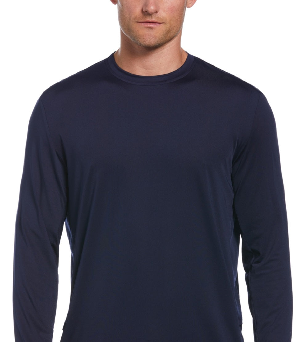 Camisa de golfe masculina com proteção solar e mídia mista PGA Tour, azul, tamanho XX-G
