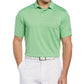 Camisa polo de golfe com textura de tinta espacial masculina PGA Tour, verde, tamanho pequeno