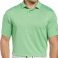 Camisa polo de golfe com textura de tinta espacial masculina PGA Tour, verde, tamanho pequeno