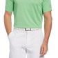 Camisa polo de golfe com textura de tinta espacial masculina PGA Tour, verde, tamanho pequeno