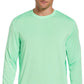 Camisa de golfe masculina com proteção solar e mídia mista PGA Tour, verde, tamanho médio