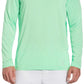 Camisa de golfe masculina com proteção solar e mídia mista PGA Tour, verde, tamanho médio