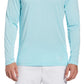 Camisa de golfe masculina com proteção solar e mídia mista PGA Tour, azul, tamanho grande
