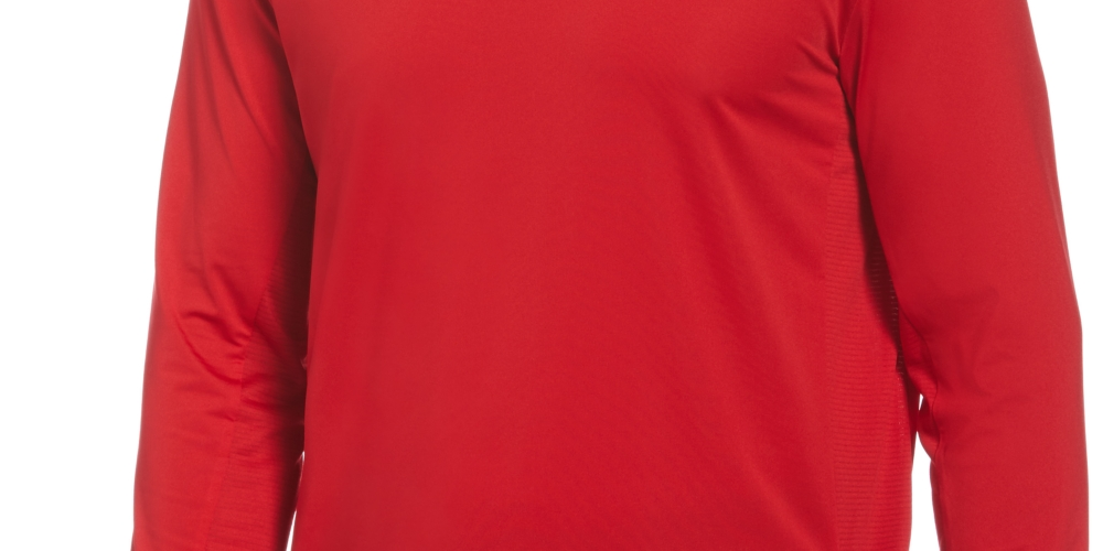 Camisa de golfe masculina com proteção solar e mídia mista PGA Tour, vermelha, tamanho XX-G