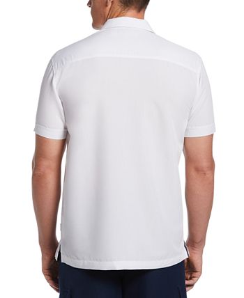 Camisa Camp Tricolor Masculina Cubavera Branca Tamanho XX-G