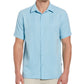 Camisa listrada ombré masculina Cubavera azul tamanho médio