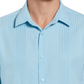 Camisa listrada ombré masculina Cubavera azul tamanho médio