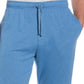Bermuda masculina Cubavera de malha dupla sólida com 9 cordões, azul, tamanho grande
