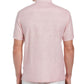 Camisa masculina com painel combinado tropical Cubavera rosa tamanho pequeno