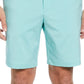 Shorts de golfe masculino mesclado com frente lisa PGA Tour, azul, tamanho 34