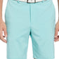 Shorts de golfe masculino mesclado com frente lisa PGA Tour, azul, tamanho 36