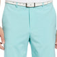 Shorts de golfe masculino mesclado com frente lisa PGA Tour, azul, tamanho 38