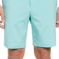 Shorts de golfe masculino mesclado com frente lisa PGA Tour, azul, tamanho 38