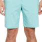 Shorts de golfe masculino mesclado com frente lisa PGA Tour, azul, tamanho 40