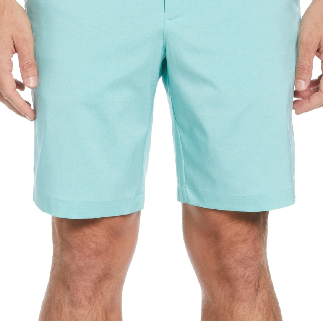 Shorts de golfe masculino mesclado com frente lisa PGA Tour, azul, tamanho 40
