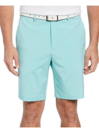 Shorts de golfe masculino mesclado com frente lisa PGA Tour, azul, tamanho 42