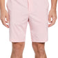 Shorts de golfe masculino mesclado com frente lisa PGA Tour rosa tamanho 40