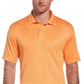 Camisa polo de golfe com textura de tinta espacial masculina PGA Tour laranja tamanho pequeno