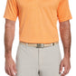 Camisa polo de golfe com textura de tinta espacial masculina PGA Tour laranja tamanho pequeno