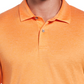 Camisa polo de golfe com textura de tinta espacial masculina PGA Tour, laranja, tamanho grande