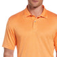 Camisa polo de golfe com textura de tinta espacial masculina PGA Tour laranja tamanho extragrande