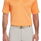 Camisa polo de golfe com textura de tinta espacial masculina PGA Tour laranja tamanho XX-G