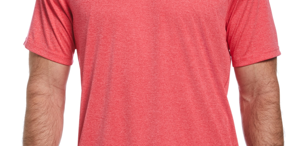 Camiseta de golfe masculina PGA Tour Performance rosa tamanho extragrande