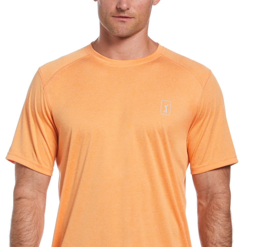 Camiseta de golfe masculina PGA Tour Performance laranja tamanho XX-G