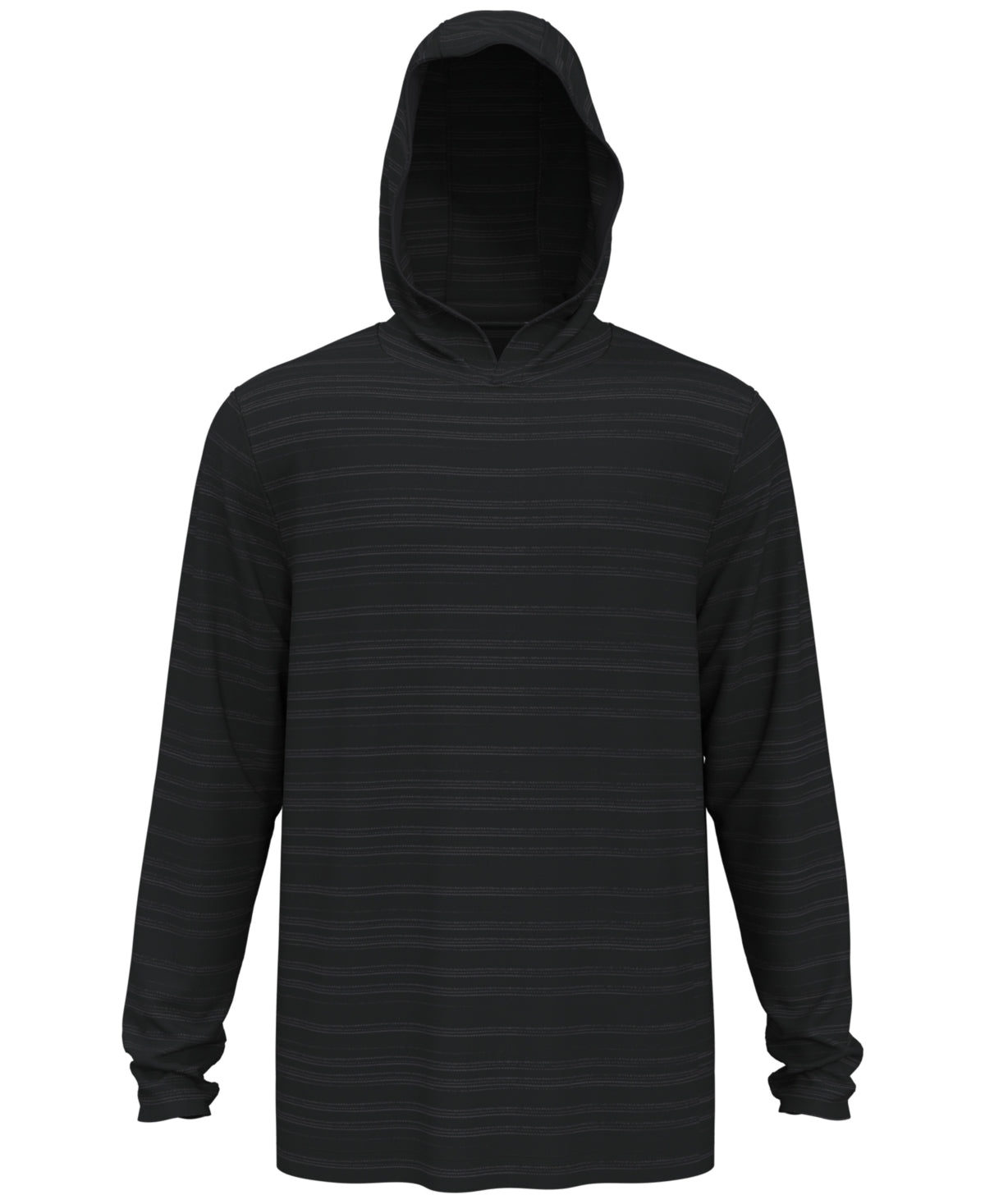 PGA Tour Moletom com capuz de golfe com listras texturizadas masculinas, cinza, tamanho XX-G