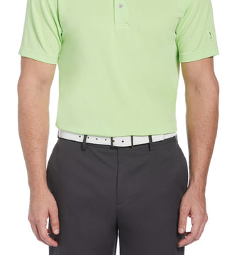 Polo de golfe Airflux masculino PGA Tour verde tamanho pequeno