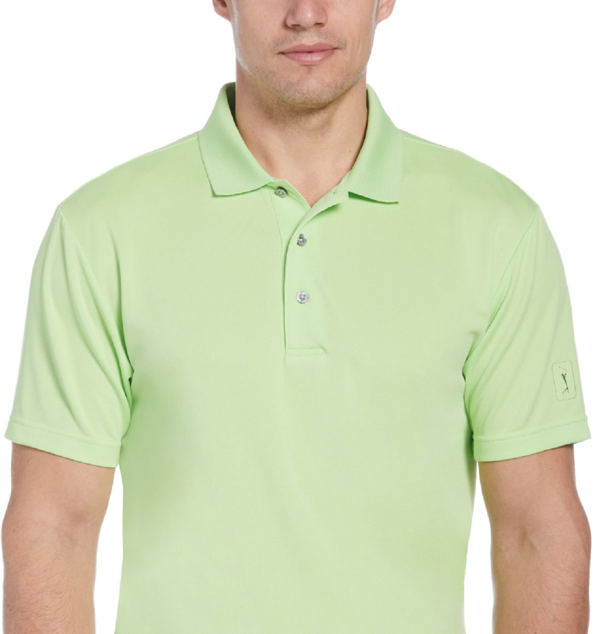 Polo de golfe Airflux masculino PGA Tour verde tamanho XX-G
