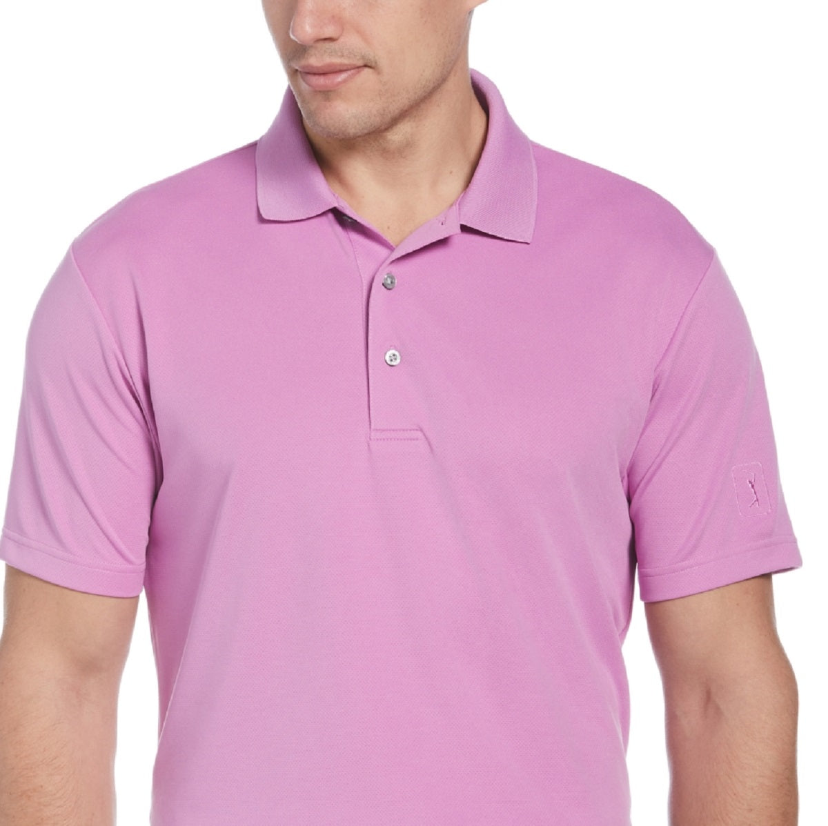Polo de golfe Airflux masculino PGA Tour roxo tamanho grande